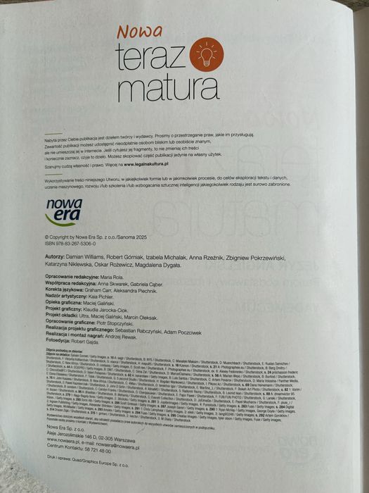 Nowa teraz matura Język Angielski vademecum