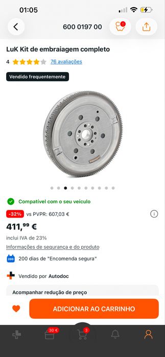 Renault Megane - Luk Kit de Embriagem