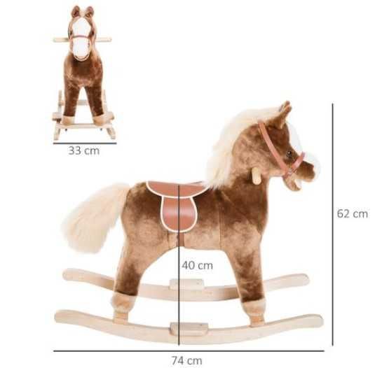 Cavalinho de baloiço Castanho