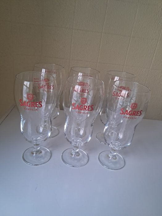 Copos Braga, cerveja Sagres