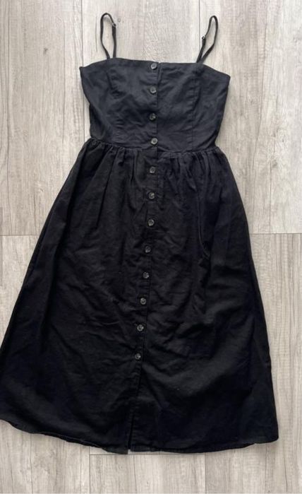 Лляна сукня сарафан h&m