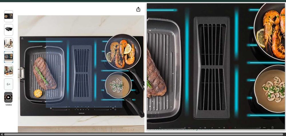 Індукційна варильна поверхня Cecotec Bolero Squad IH 4800 FullFlex80