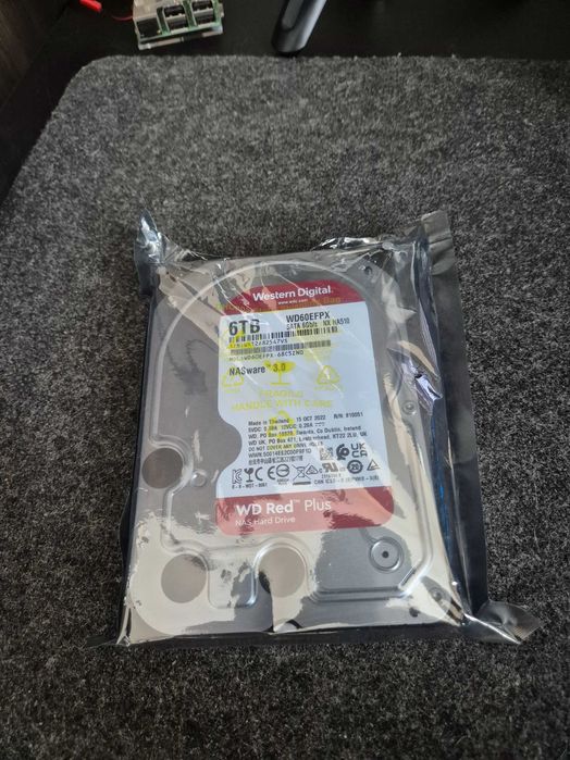Dysk WD Red Plus 6TB NAS HDD | Stan Idealny | 2000h