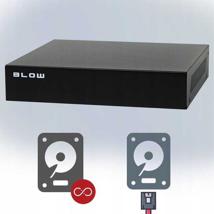 Rejestrator Monitoringu IP do Kamer 9 Kanałów 8MP aplikacja CCTV NVR