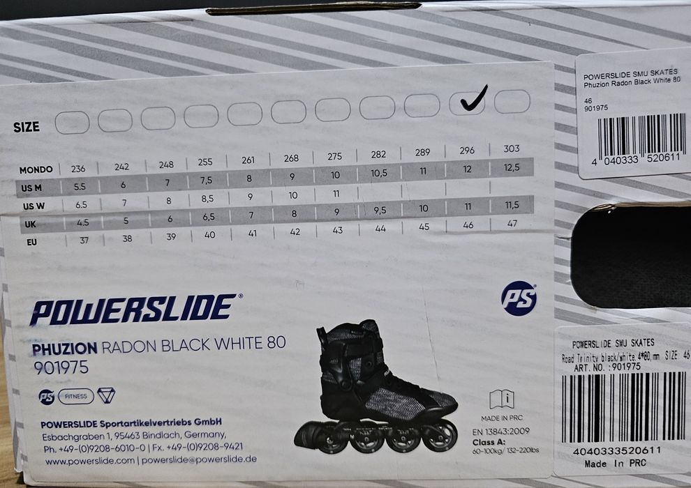 Rolki powerslide phusion radon 80 NOWE  46