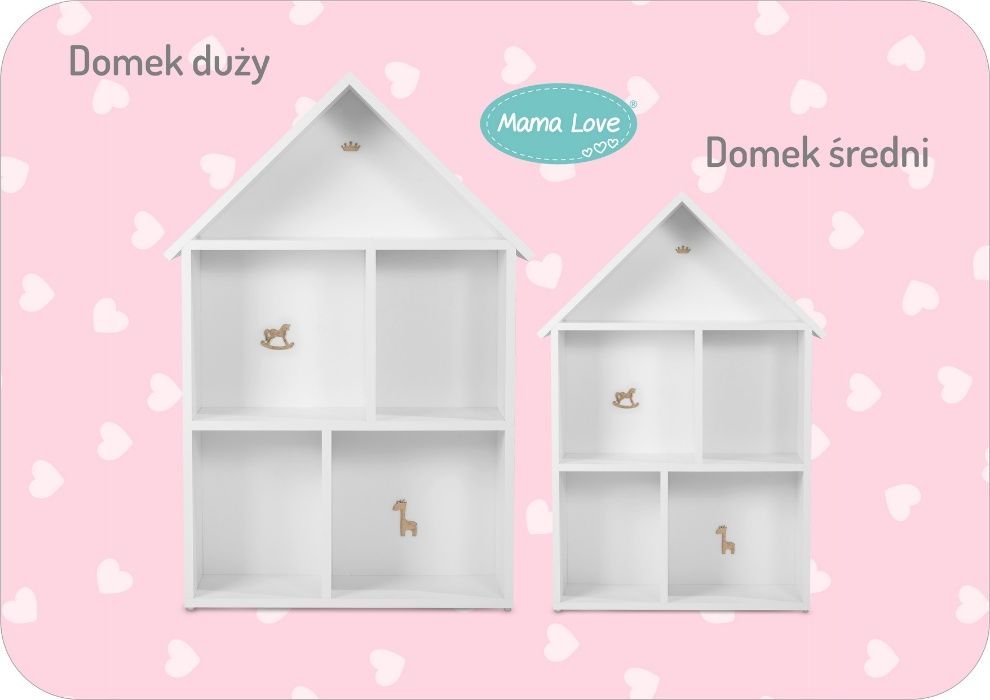 Domek dla LALEK Drewniany Duży wys. 104 cm