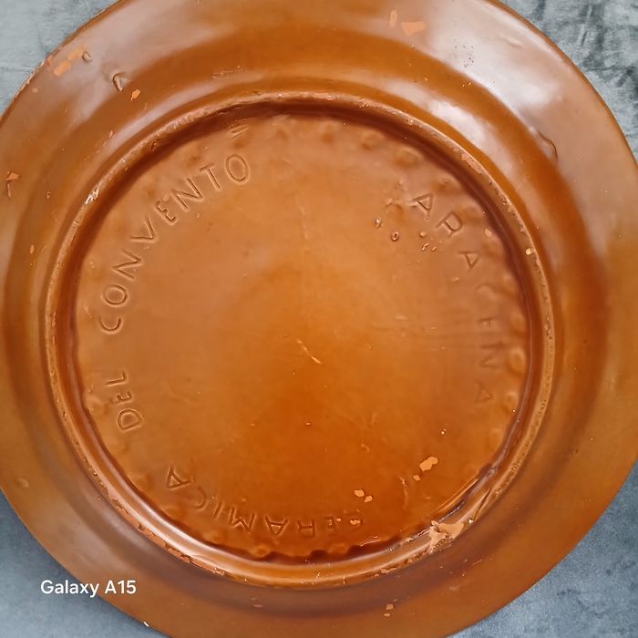 Hiszpański talerz ścienny ceramika  del  Convecto Aracena.