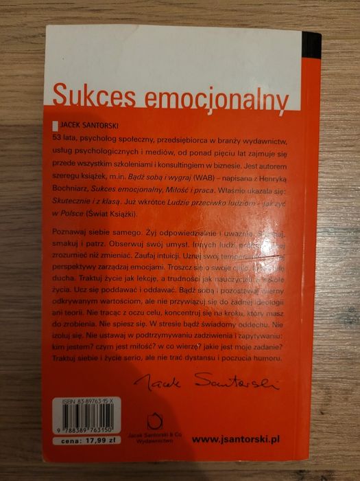 Jacek Santorski Sukces emocjonalny