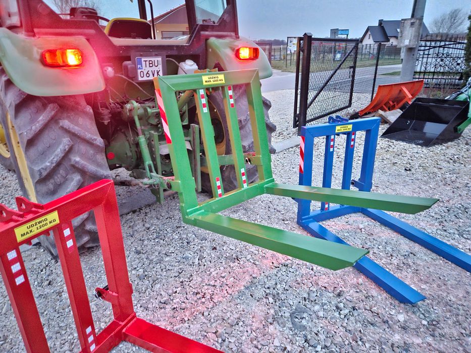 Paleciak na tył ciągnika/mini traktorka/Widły do palet/udźwig 1200kg
