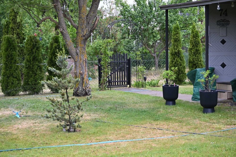 Wyposażona działka ROD  - Zduńska Wola - Karsznice - 320m Domek Murowany