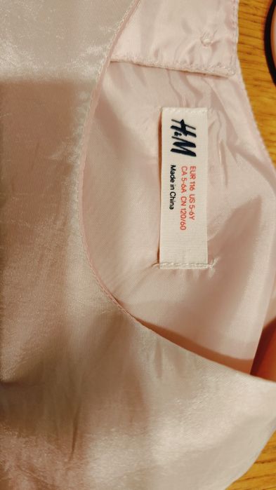 Sukienka dziewczęca H&M rozmiar 116