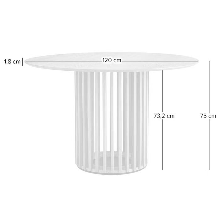 Okrągły stół drewniany – nowoczesny design, loft/skandynawski styl