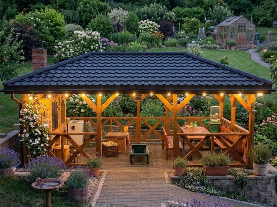 Oświetlenie Ogrodowe Girlanda Świetlna