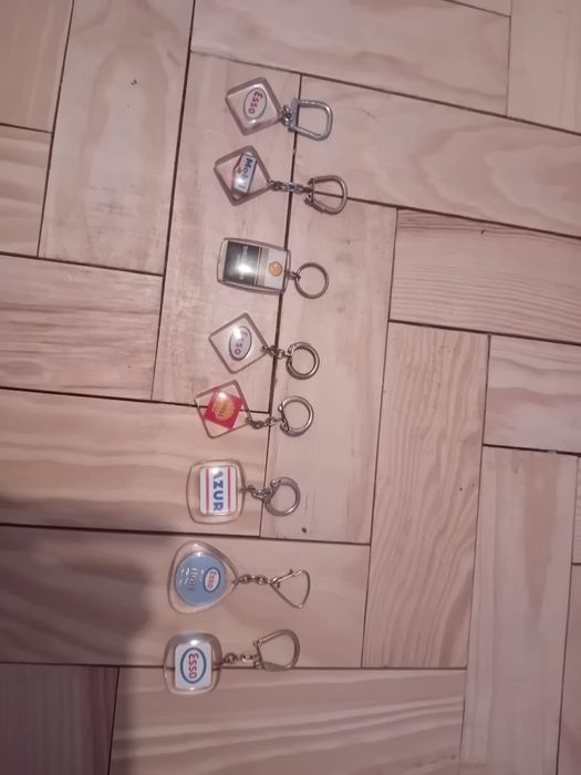 Conjunto de porta-chaves antigos