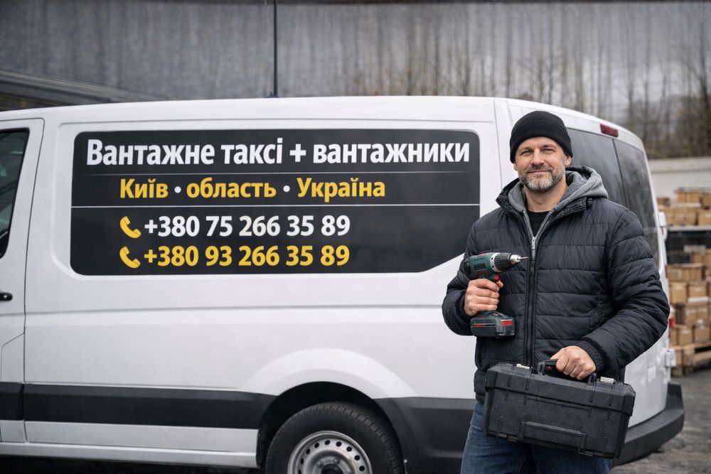 Вантажне таксі + вантажники | Перевезення | Київ та область