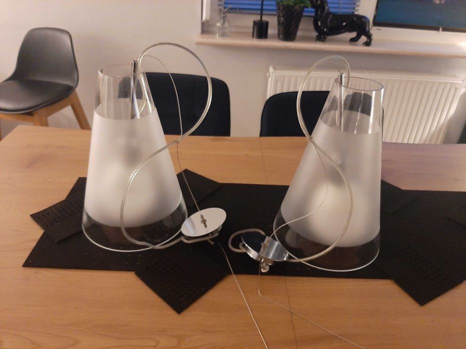 Lampa szklana wisząca