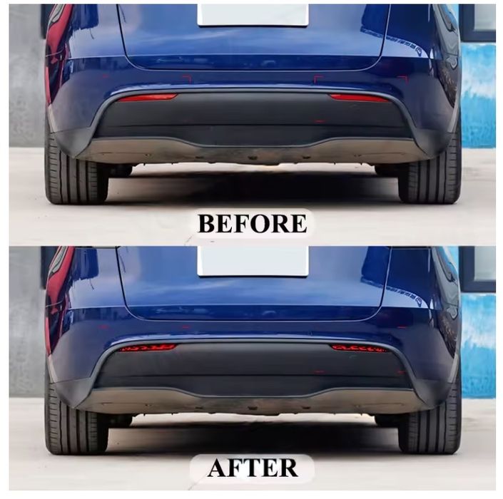 Рефлектор заднього бампера для Tesla Y Black