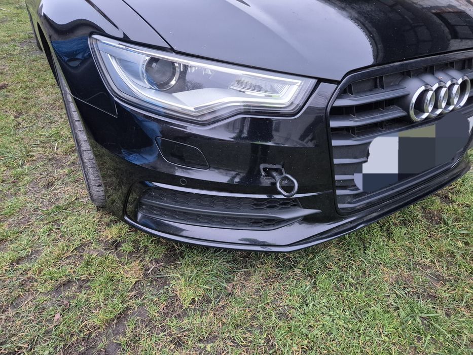 Kompletny przód A6 C7 s-line 2.0 tdi zderzak błotnik maska pas LY9B