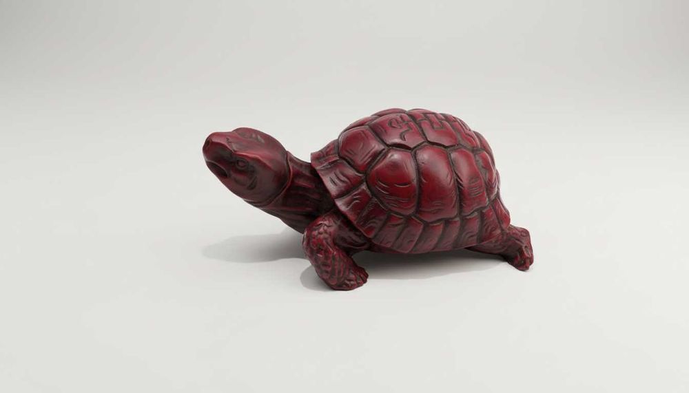 Антикварная статуэтка черепахи из Италии