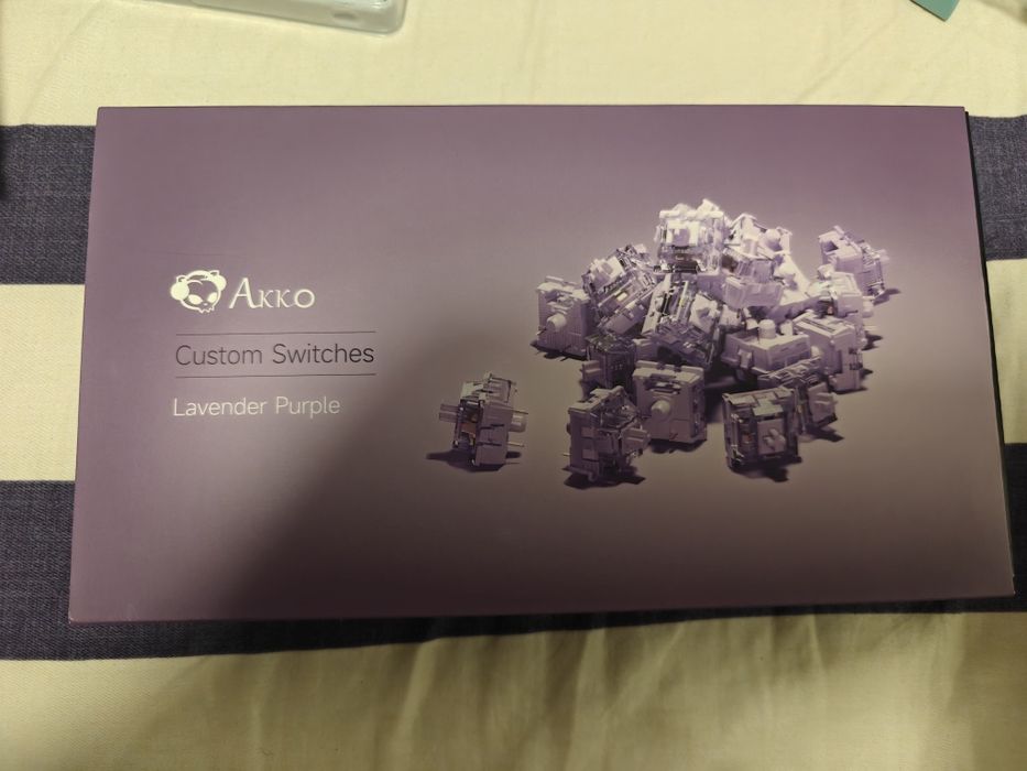 Akko lavander purple switches e switches tácteis silenciosos