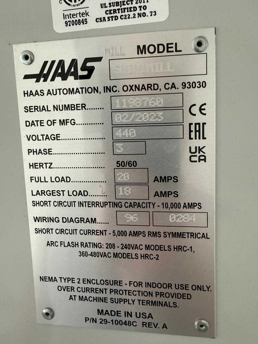 HAAS SMINIMILL NGC 2023 | 891 h cięcia | Jak nowa | WIPS + HSM + AUGER