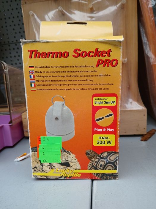 Lampa terrarium z porcelanową oprawą, gotowa