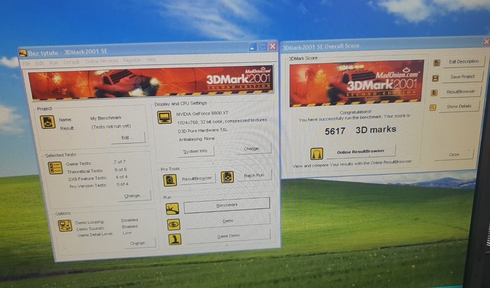 Karta graficzna GALAXY GEFORCE 6800XT 128MB DDR 256BIT AGP Brak śledzia Retro.