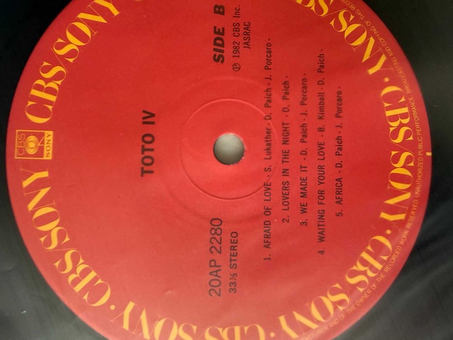 Toto – IV | 20AP‑2280 (Japan, record NM)