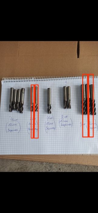 Фрези по металу, нові