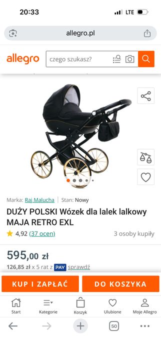 Wozek dla lalek