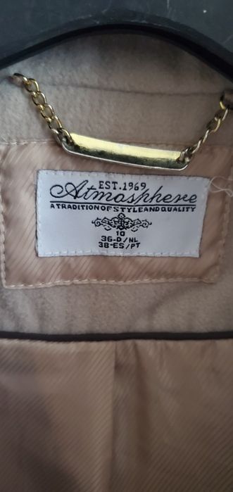 Кашемірове пальто та натуральна жилетка р 44