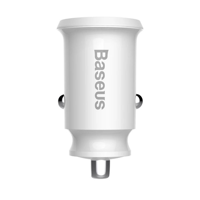 Mini ładowarka Baseus Grain Car Charger CCALL-ML02 samochodowa 2x USB-A 3.1A - biała