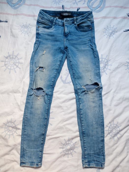 Spodnie jeansowe jeansy Zara