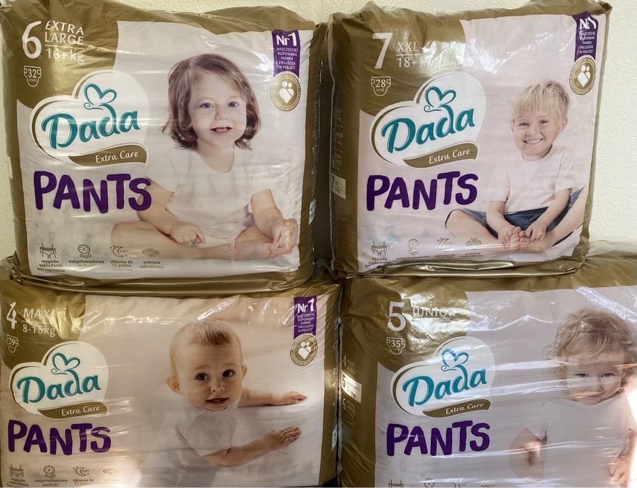Памперси DADA Extra Care 3 4 5 6, jumbobag 4,5
