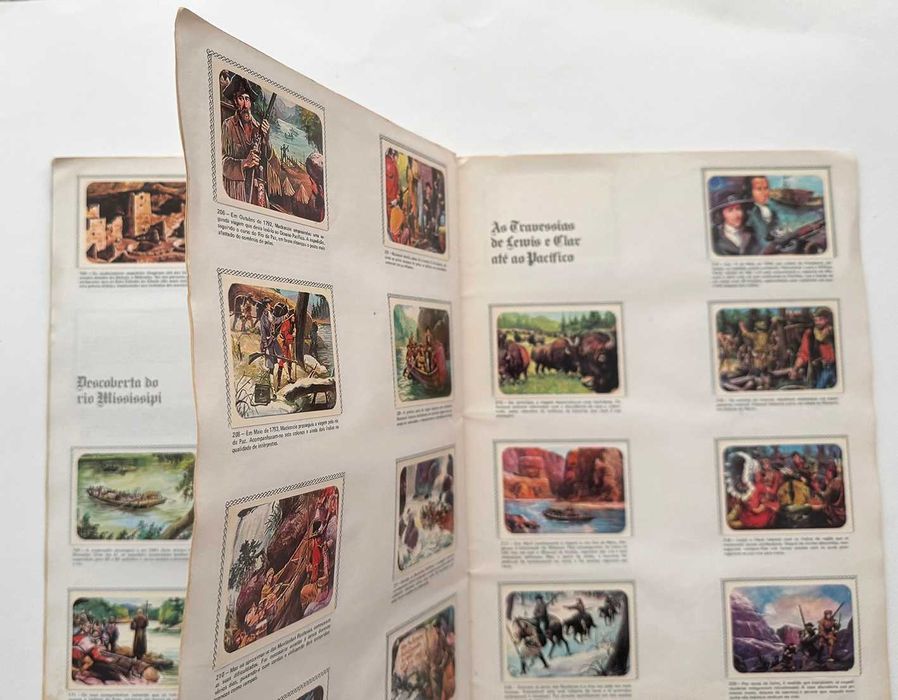 Caderneta de cromos As Grandes Viagens à Volta do Mundo.