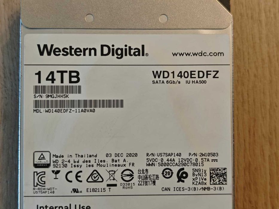 Dysk twardy Western Digital 14TB WD140EDGZ HA570 WD 14 TB
