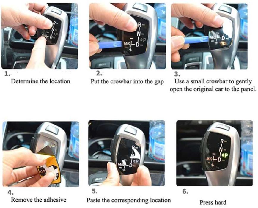 Autocolante ///M manete  moca mudanças cx. automática BMW