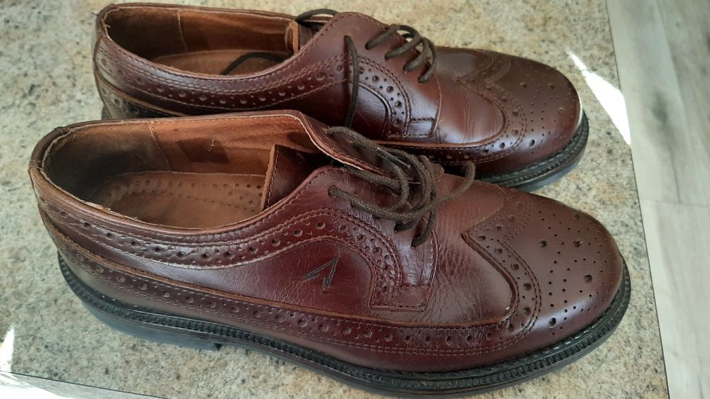 buty skórzane brązowe Stenmark 41