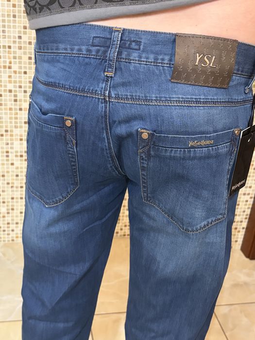 Тонкі літні чоловічі джинси Yves Saint Laurent