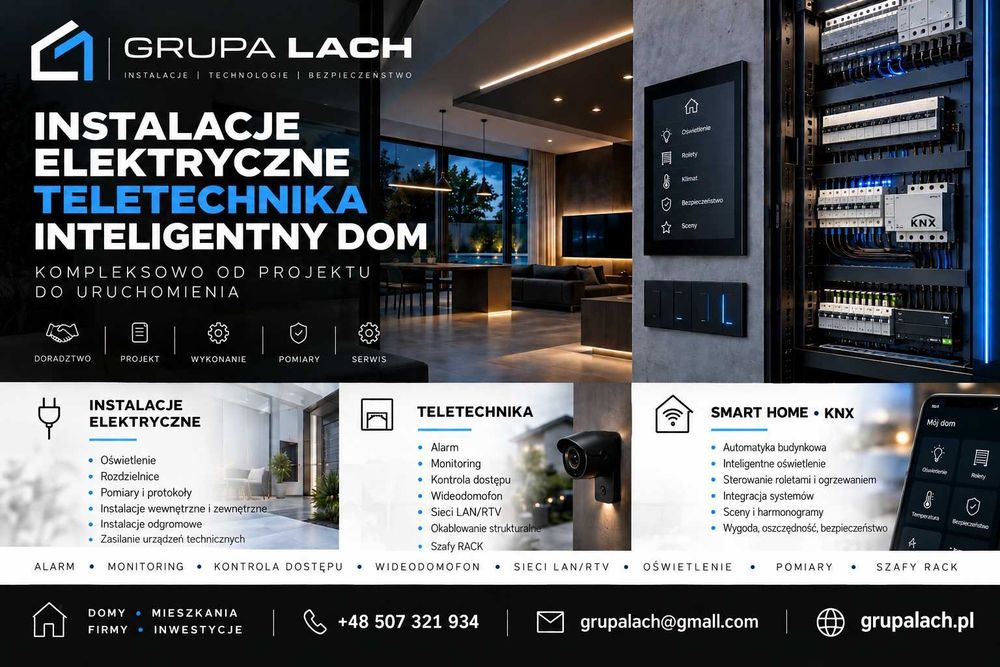 Instalacje ELEKTRYCZNE • Teletechnika • KNX