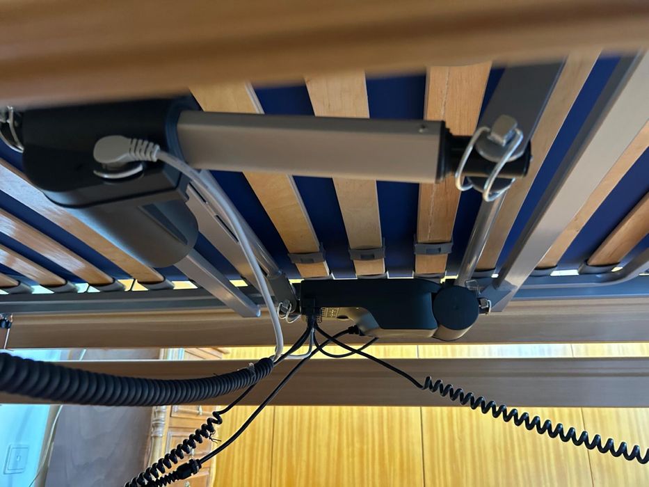 Cama elétrica articulada de elevação com colchão anti-escaras