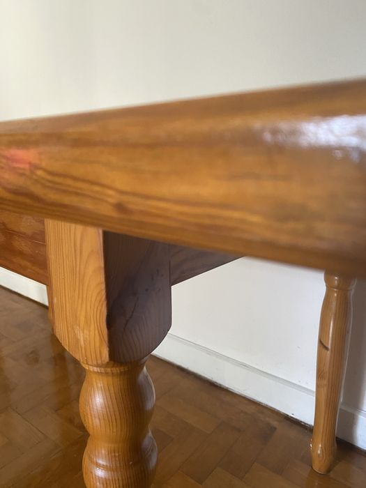 Mesa de jantar mármore e madeira