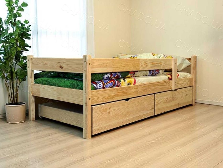 Дитяче ліжко 80x180 натуральне дерево, кроватка дитяча,детская кровать