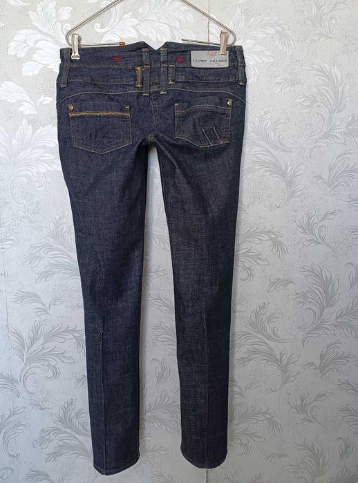 р 12-14  / 46-48-50 темно-сині джинси штани стрейчеві довгі