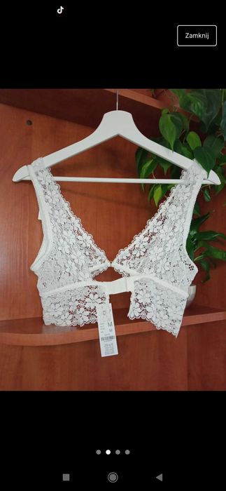 Etam daisy- biustonosz z trójkątna miseczka ecru/mleczny S/M