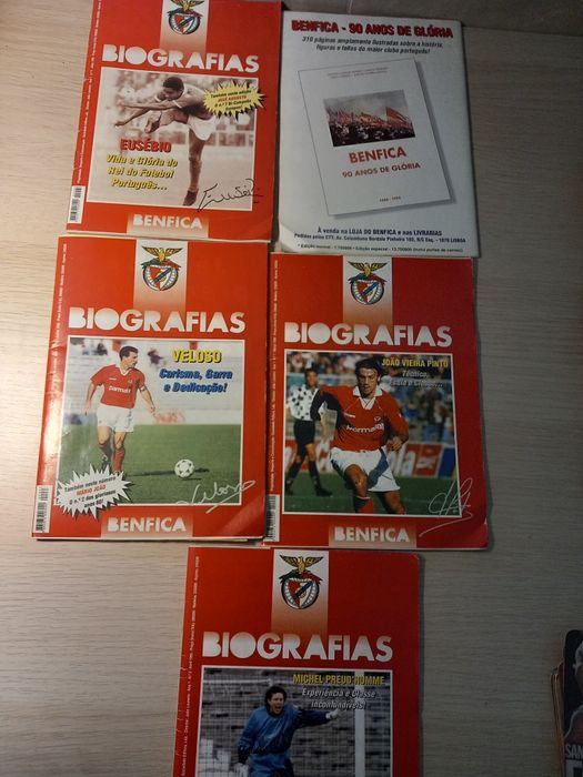 Livros do Benfica. Biografias.