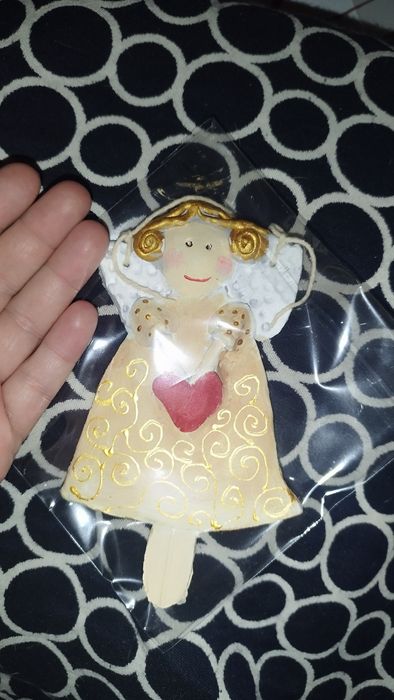 Aniołki ceramiczne ręcznie malowane