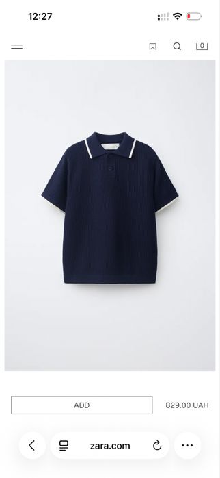 Polo Zara кофта футболка