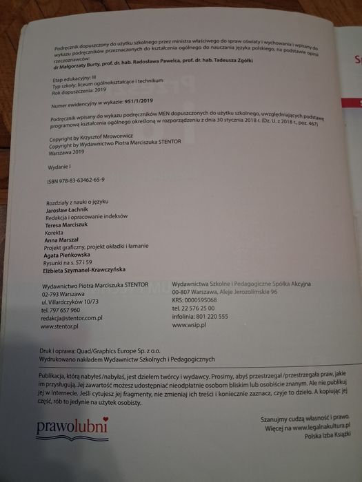 Podręcznik z polskiego