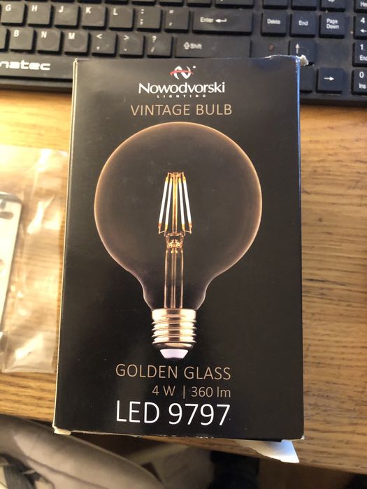 Lampa żyrandol kula 35 cm na linie konopnej retro